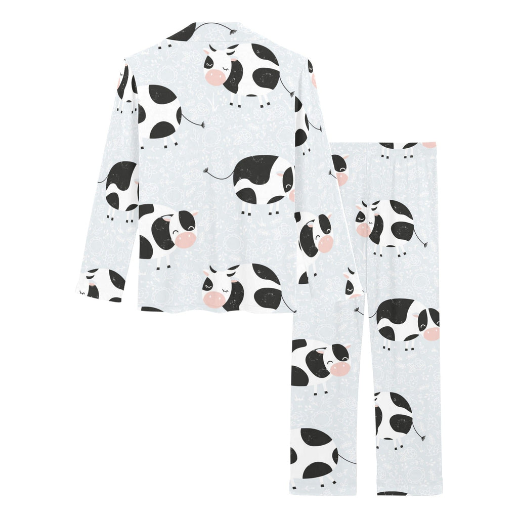 Cute cows pattern Women's Long Pajama Set