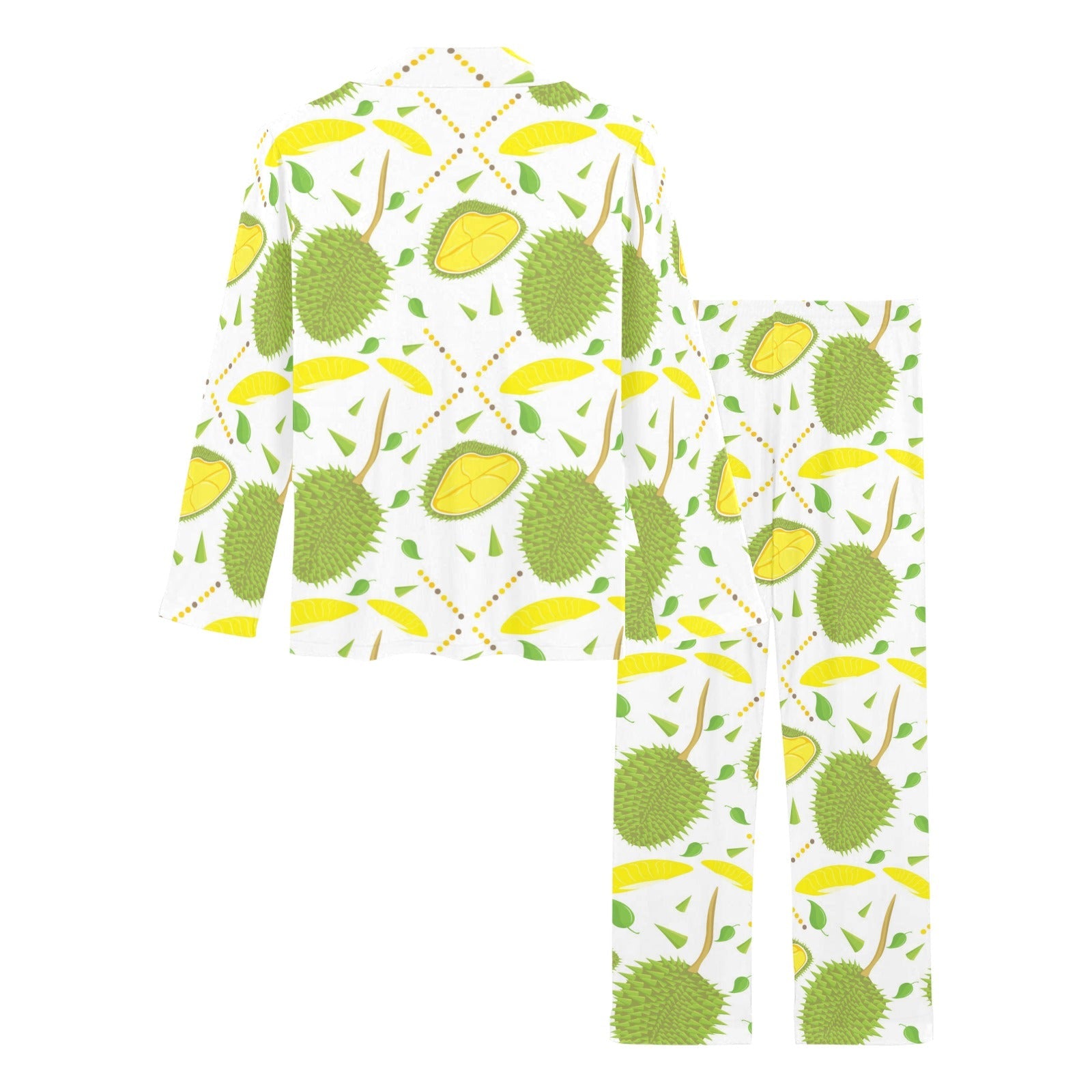 Durian pattern background Women's Long Pajama Set