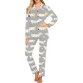 Cute dachshund dog pattern Women's Long Pajama Set