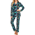 Dragon sea wave pattern Women's Long Pajama Set