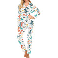 Cute Crocodile Pattern Women's Long Pajama Set